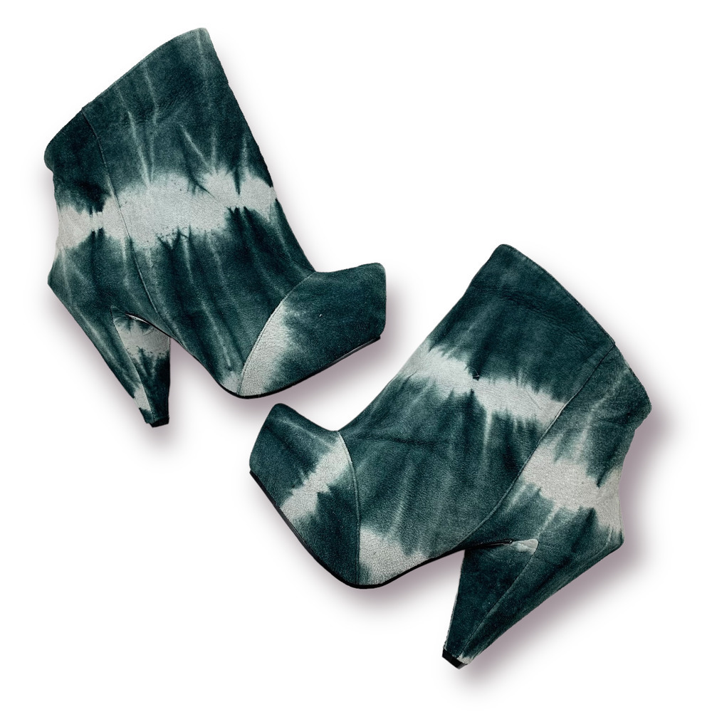 ❌SOLD❌ BRAND NEW 2011 Couture IRREGULAR CHOICE tie dye platform hexagonal boots - Picture 1 of 14